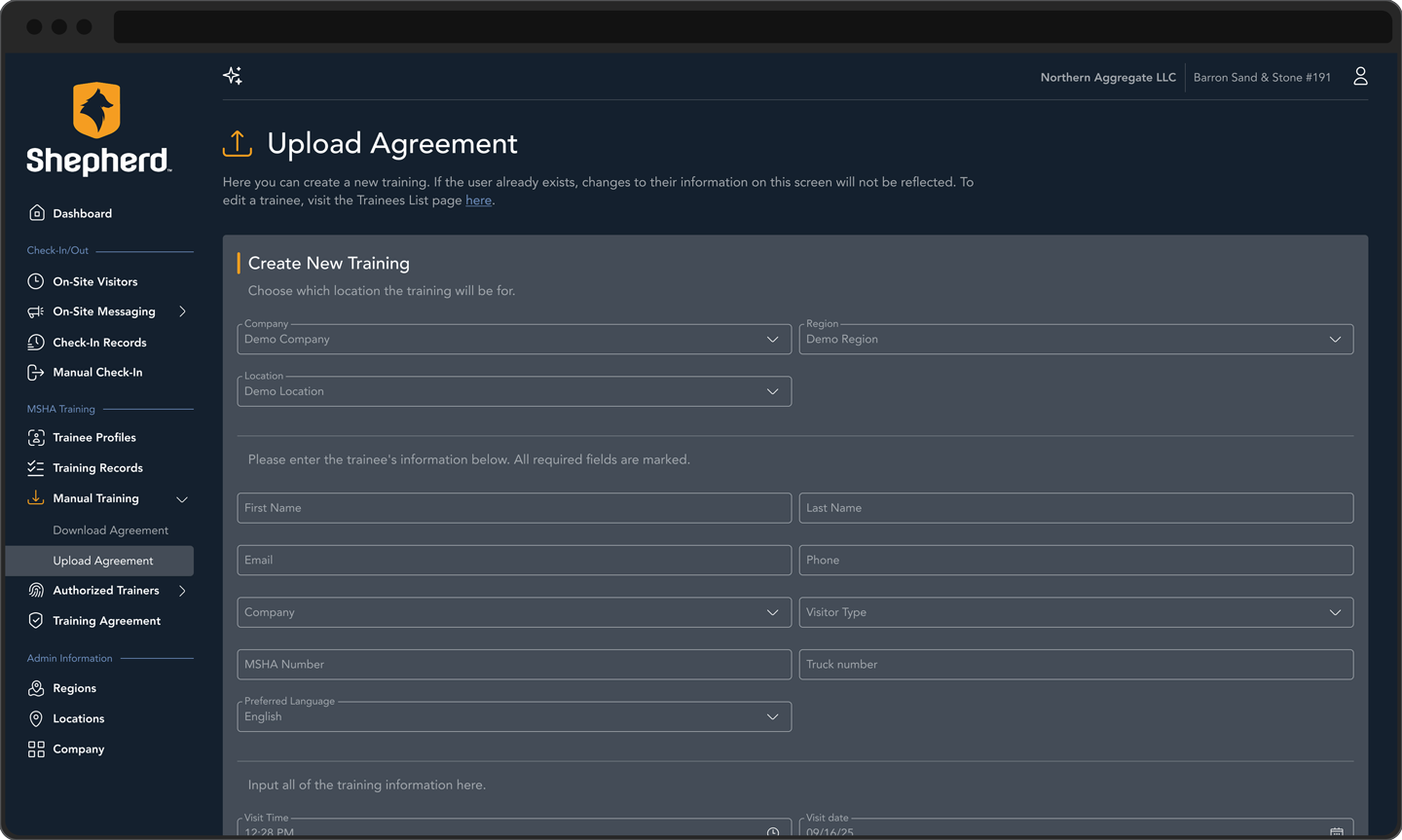 Site-Specific Hazard Awareness Training