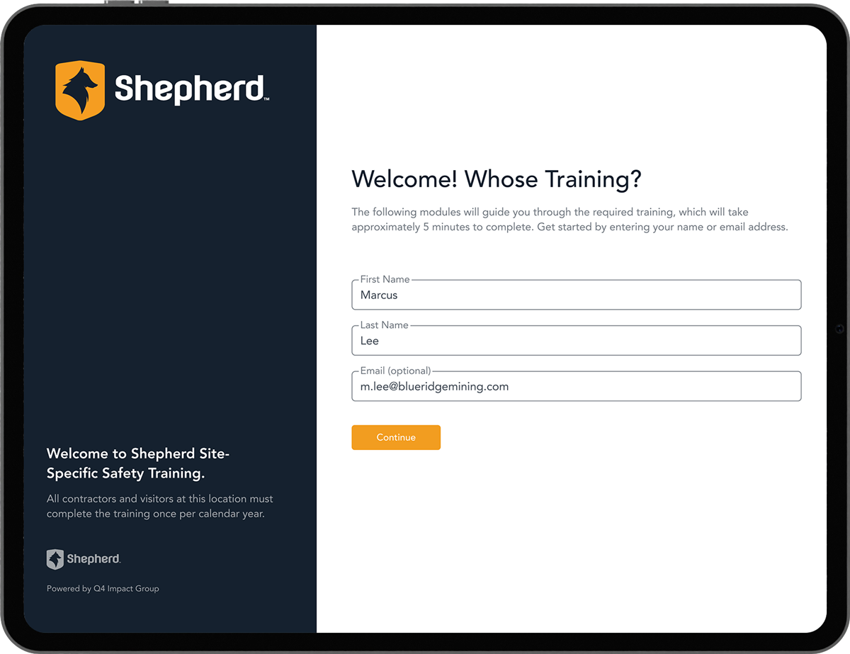 Site-Specific Hazard Awareness Training